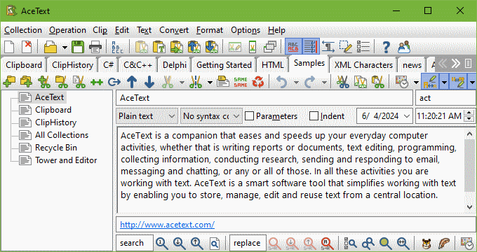 Click to view AceText 3.0.1 screenshot